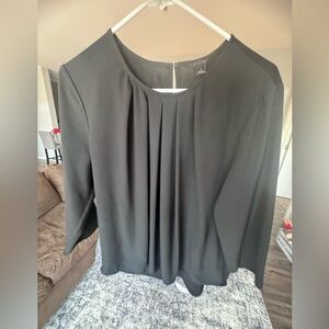Ann Taylor Black Blouse Size L-Perfect Condition